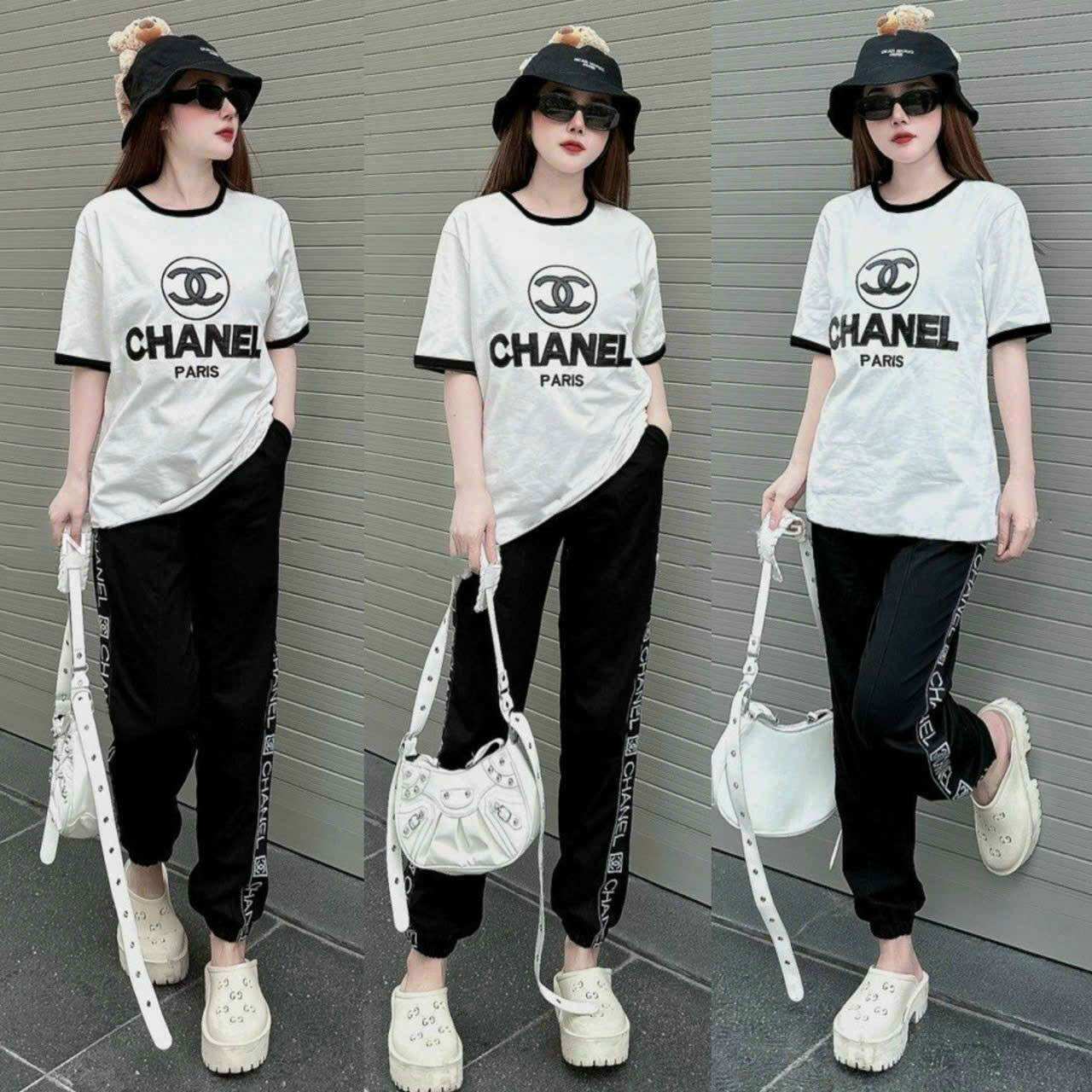 SÉT BỘ DÀI THUN COTTON THÊU CAO CẤP