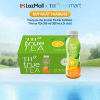 Thùng 24 chai Trà Tắc Tự Nhiên TH true TEA 350 ml