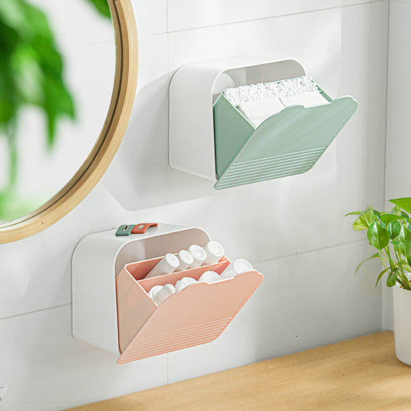 Hộp đựng bông tẩy trang bông tẩy trang dạng treo tường băng vệ sinh băng vệ sinh băng vệ sinh hộp tăm bông hộp đựng đồ phòng tắm nhà vệ sinh