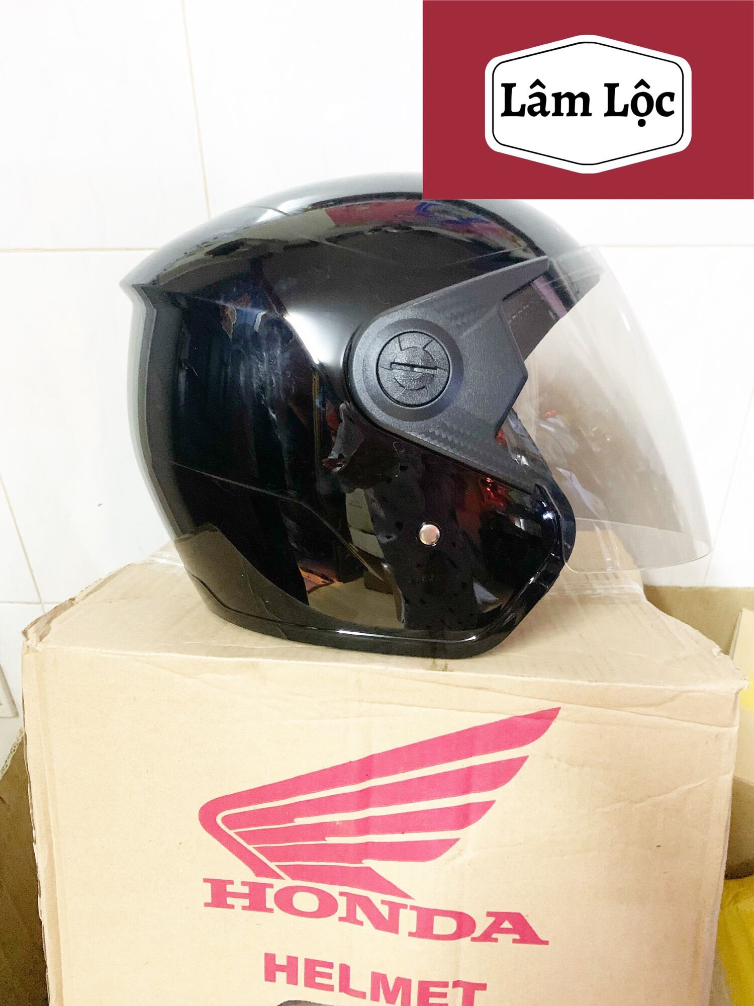 Nón bảo hiểm honda 3/4 chính hãng