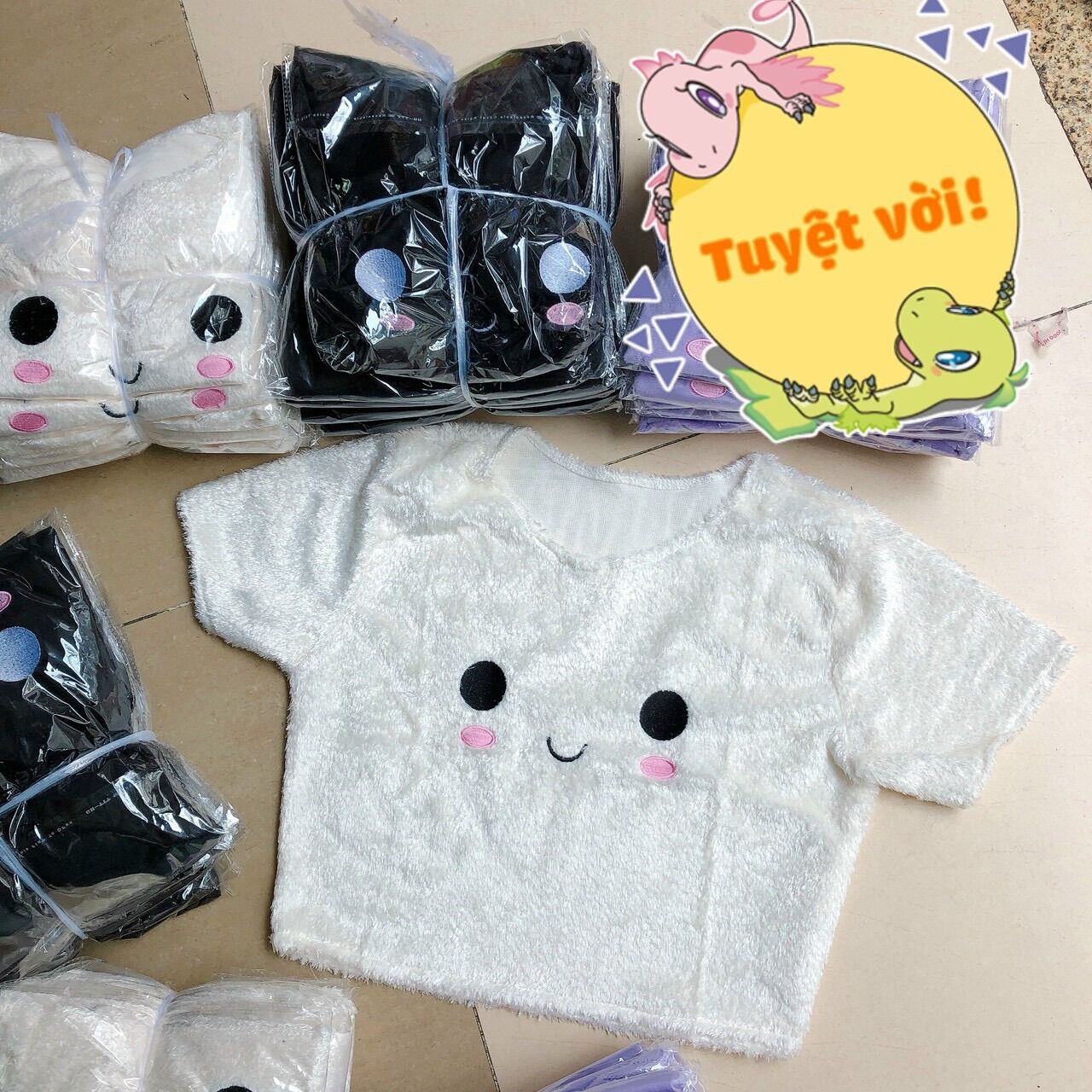 Áo croptop mèo dễ thương