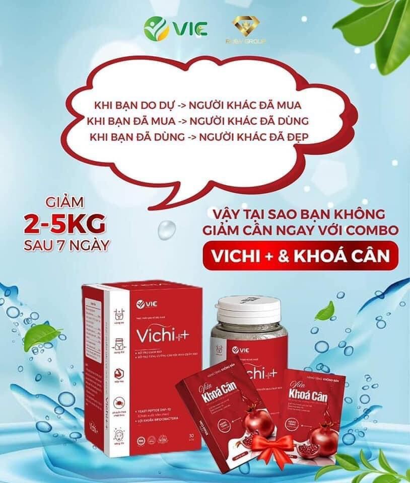 Sỉ = Lẻ Giảm Cân ViChi + Tặng Kèm Khoá Cân Hộp Giành Cho Ng Chai Lờn