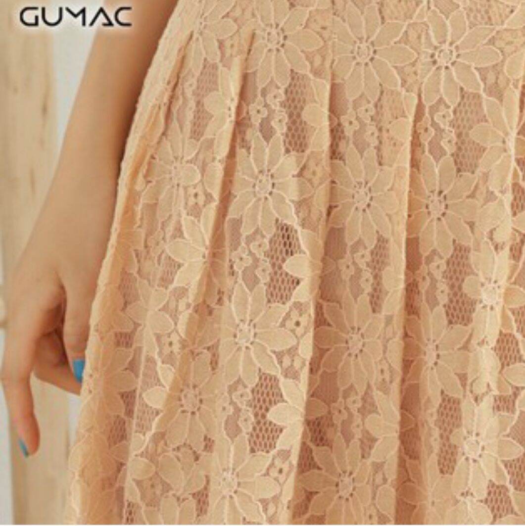 [HẾT HÀNG] - [Thanh lý] Đầm GUMAC Ren xòe Cổ vuông
