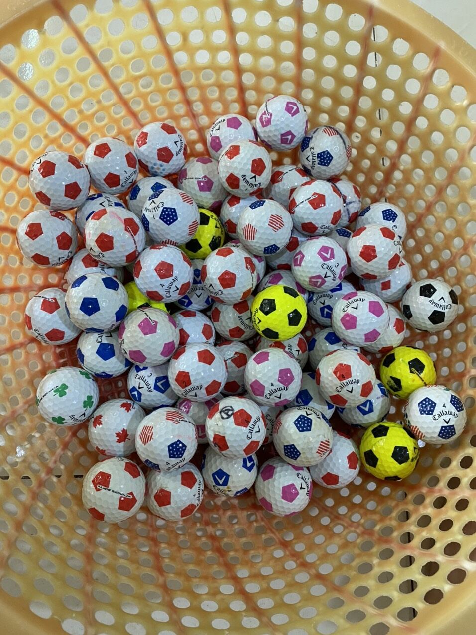 bóng golf callaway ( bóng đá) túi 10 quả