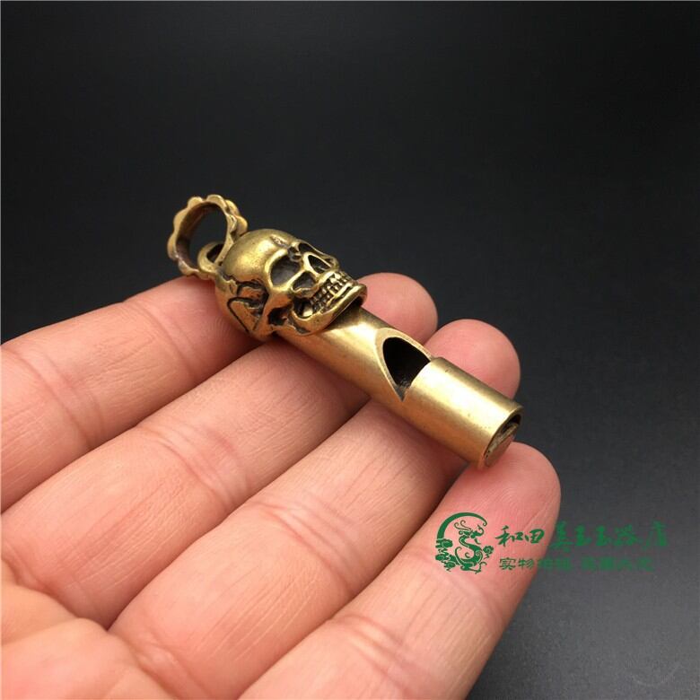 còi đồng edc hình đầu lâu độc đáo