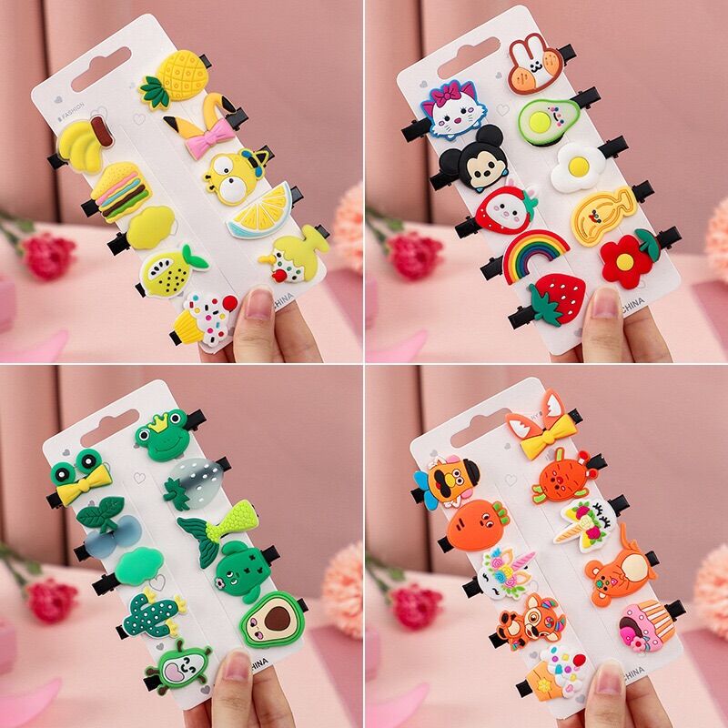 🍀 set 10 kẹp tóc hàn quốc cute cho bé gái 🍀