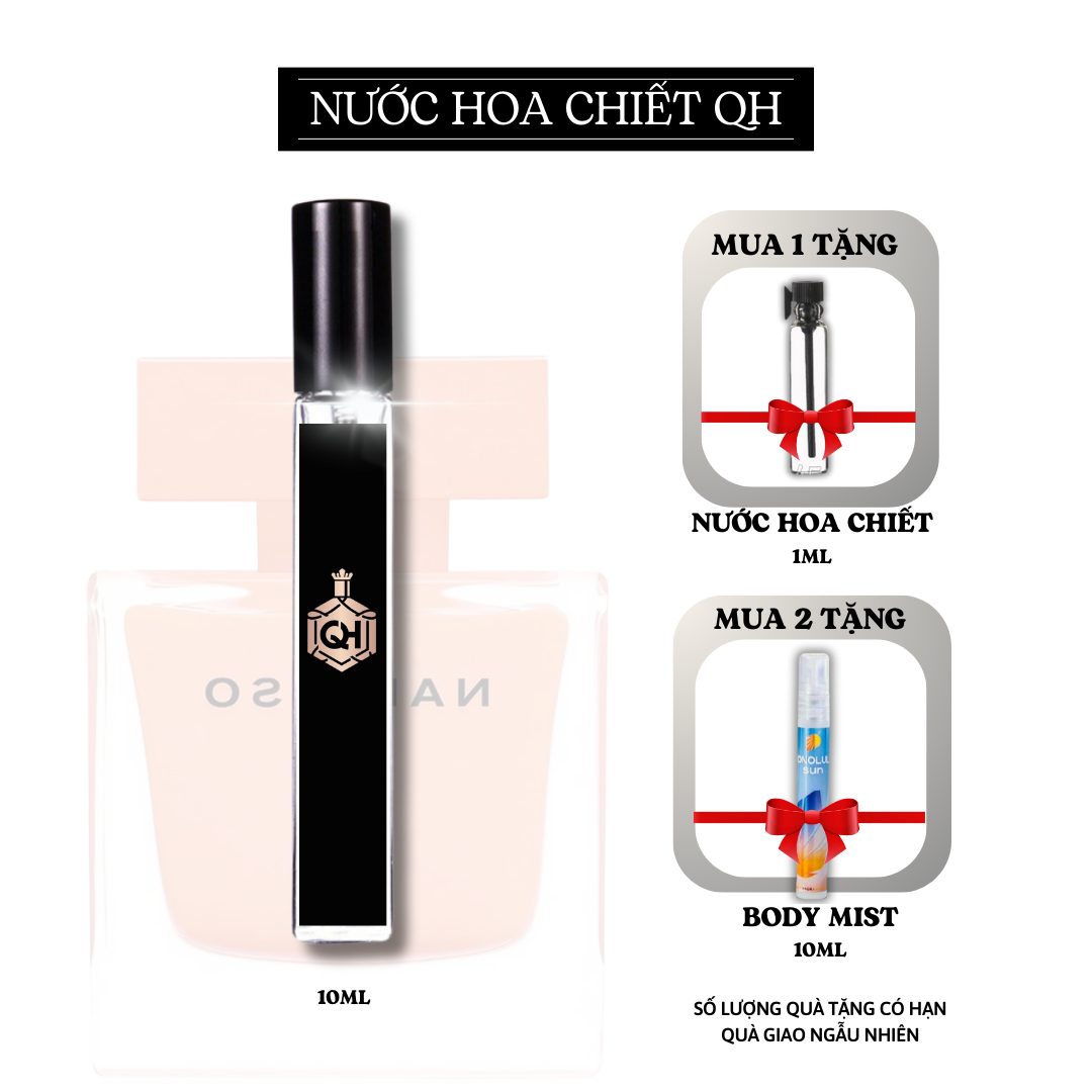 Nước hoa chiết nữ 10ml tinh dầu ambrée cao cấp thơm lâu ngọt ngào nữ tính nhẹ nhàng freeship - nước hoa qh