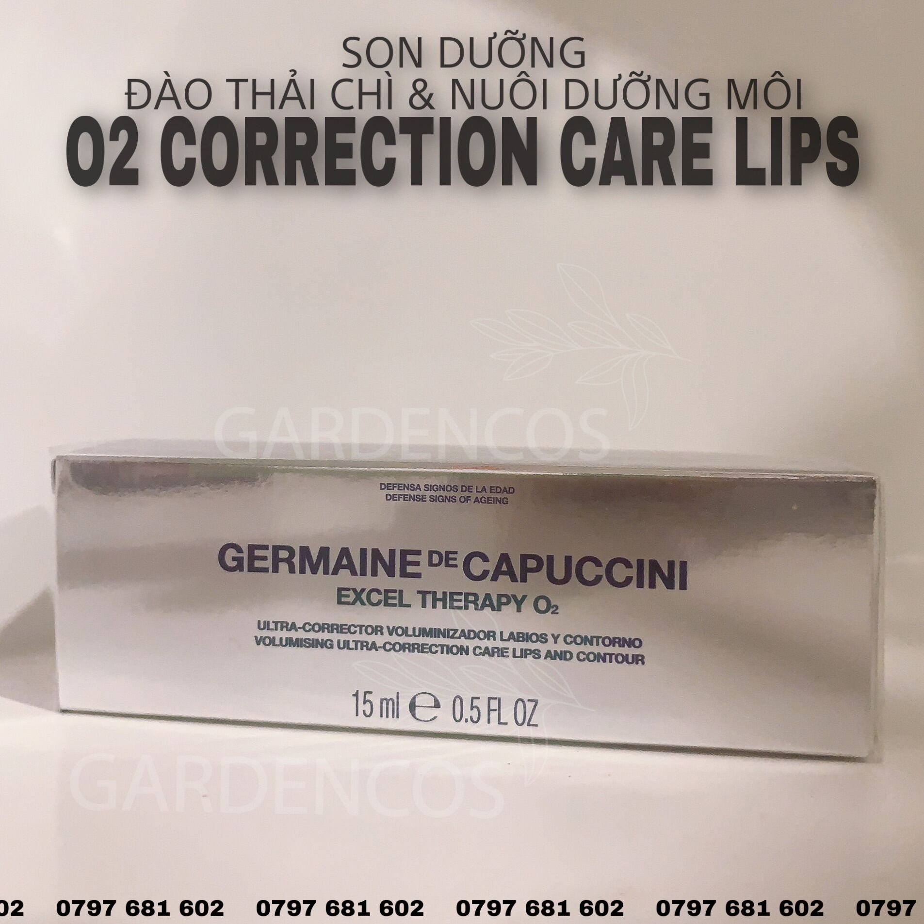 Son Dưỡng Môi Excel Therapy O2 Volumising Ultra-Conrrection Care Lips And Contour Germaine De Capuccini - Gardencos