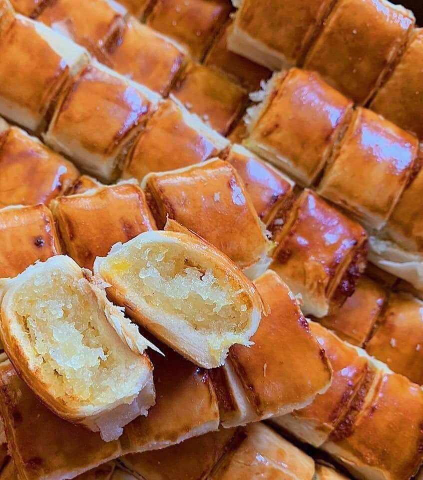 Bánh xếp nhân dừa thơm ngon