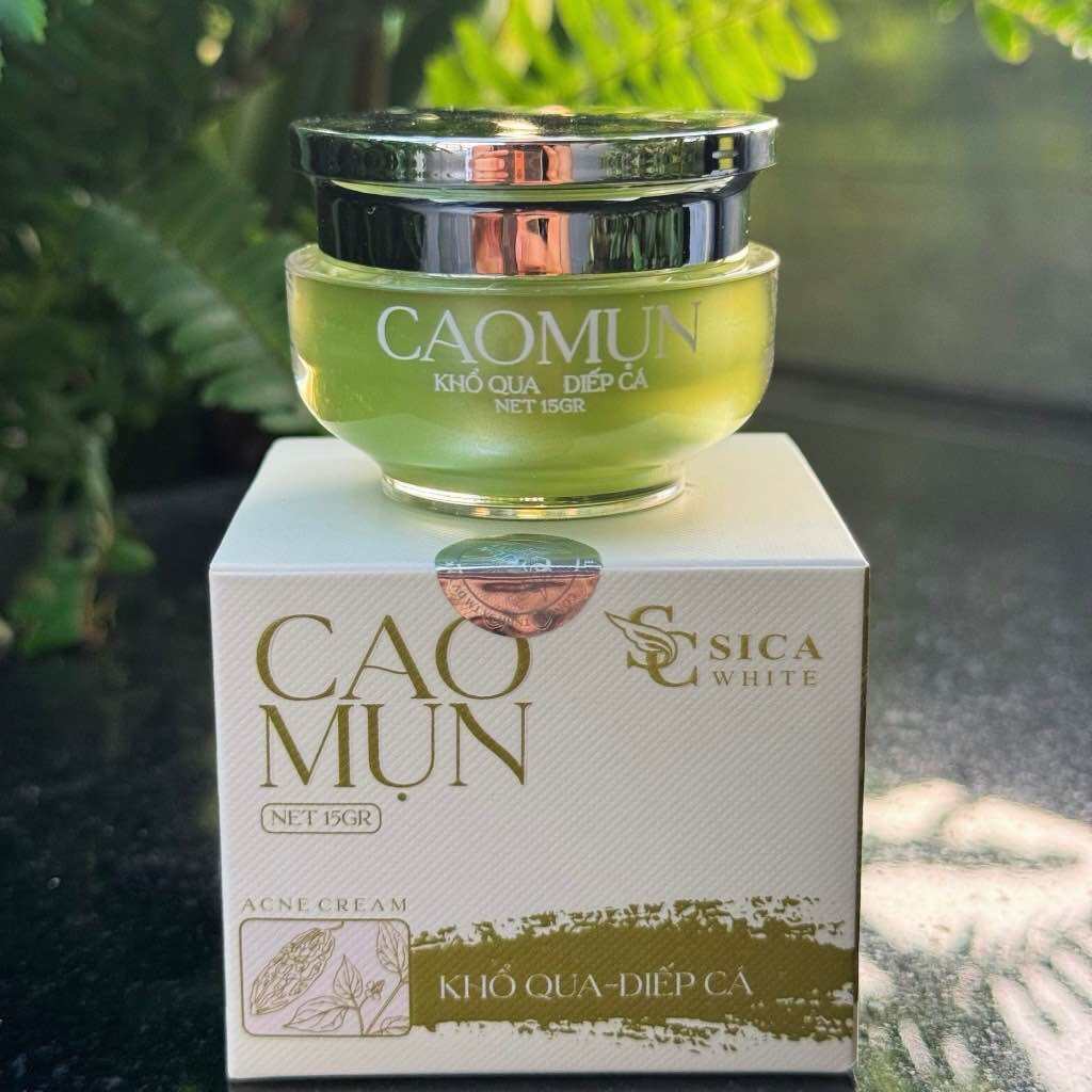 Cao Mụn Khổ Qua Diếp Cá Sica White Chính hãng -  Kem Face Hỗ Trợ Giảm Mụn