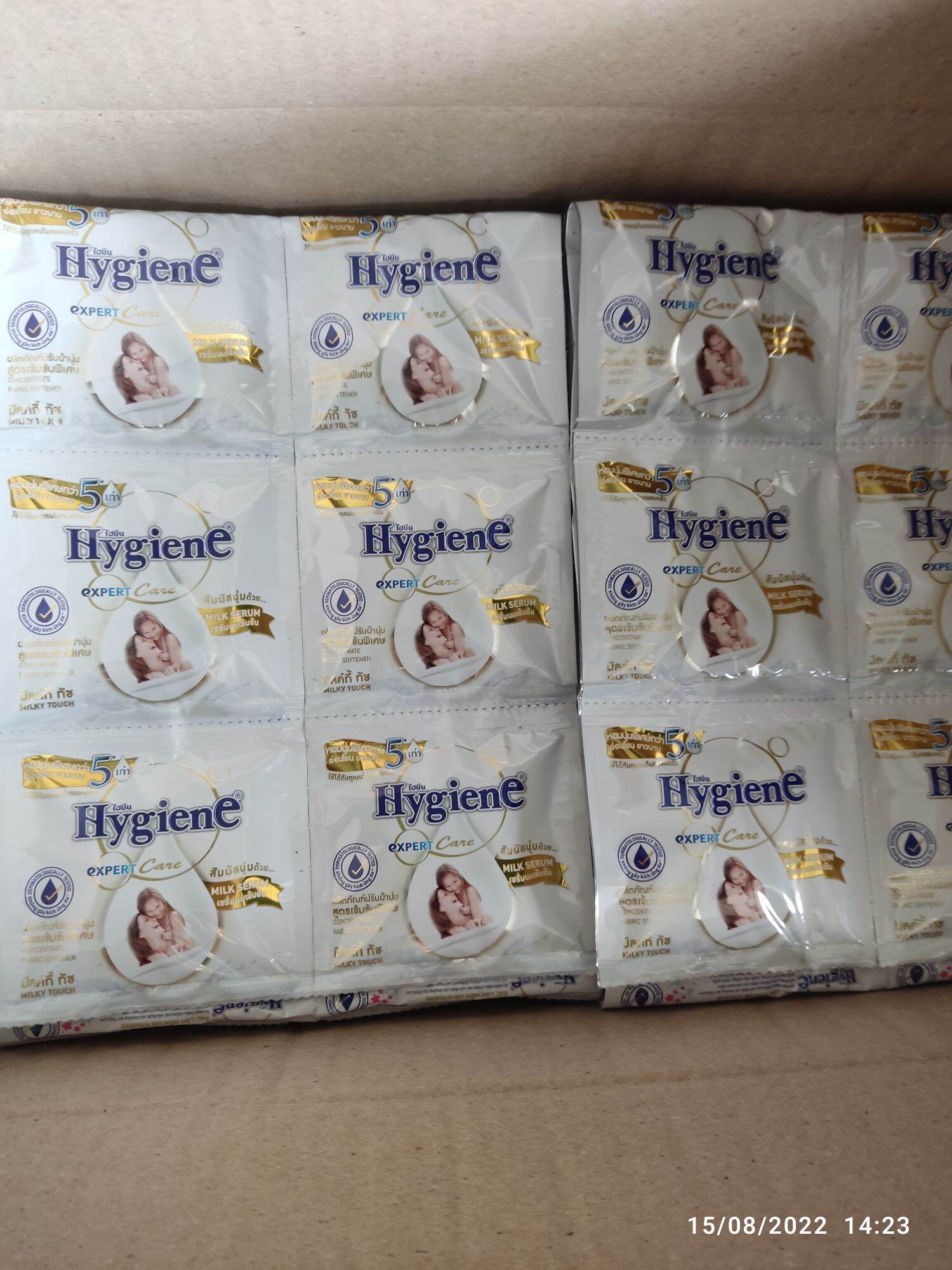 60 gói nước xả vải hygiene Thái Lan  -  dây màu trắng