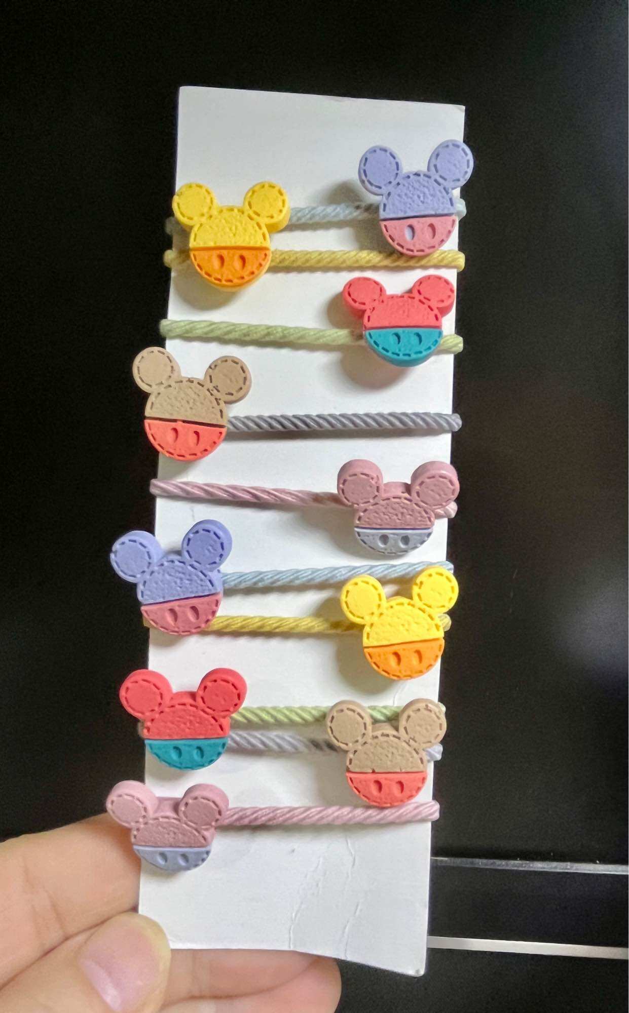 🌺 Vỉ - 20 Dây cột Tóc Nhỏ- Nhí, CỦ QUẢ, Cho bé