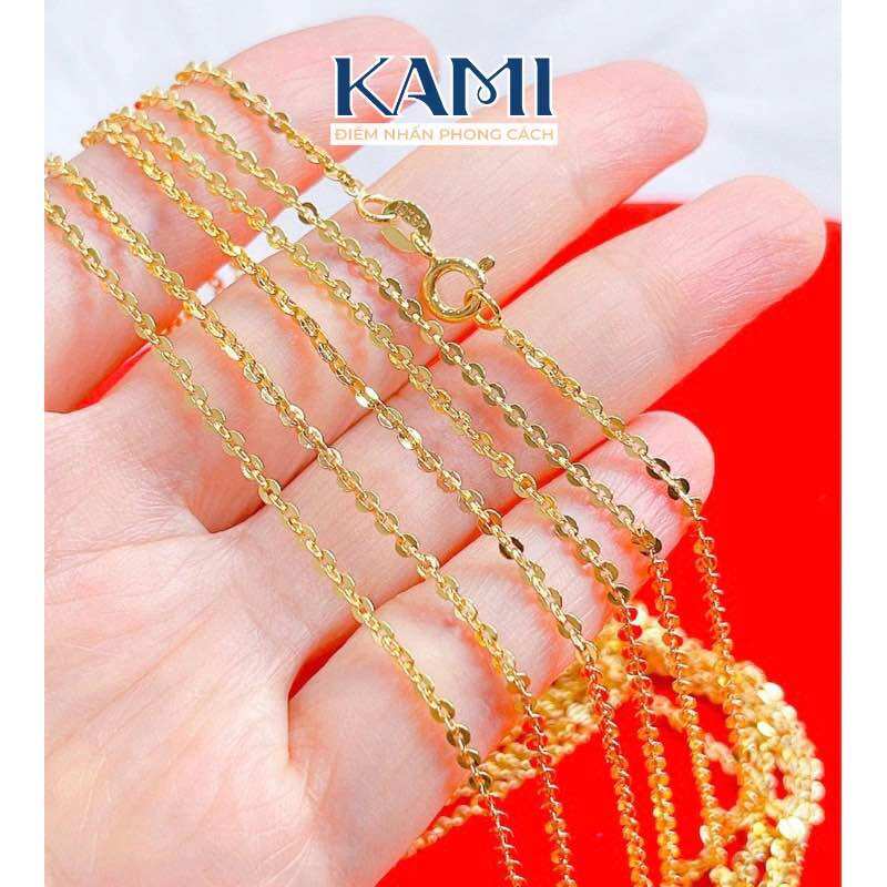  Dây chuyền xích công mạ vàng khắc ký hiệu Kami trang sức sỉ 