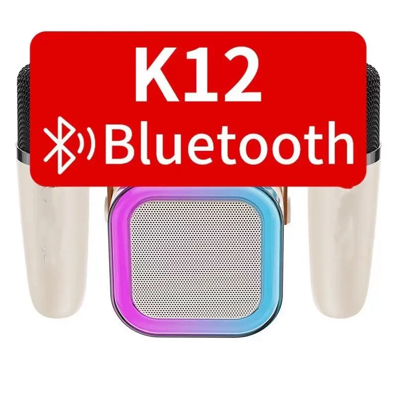 Loa Bluetooth Không Dây Di Động K12 Có Micro Tích Hợp Hộp Đèn Nhiều Màu Sắc Cho Gia Đình Ngoài Trời Sử Dụng Hệ Thống Âm Thanh Xe Máy