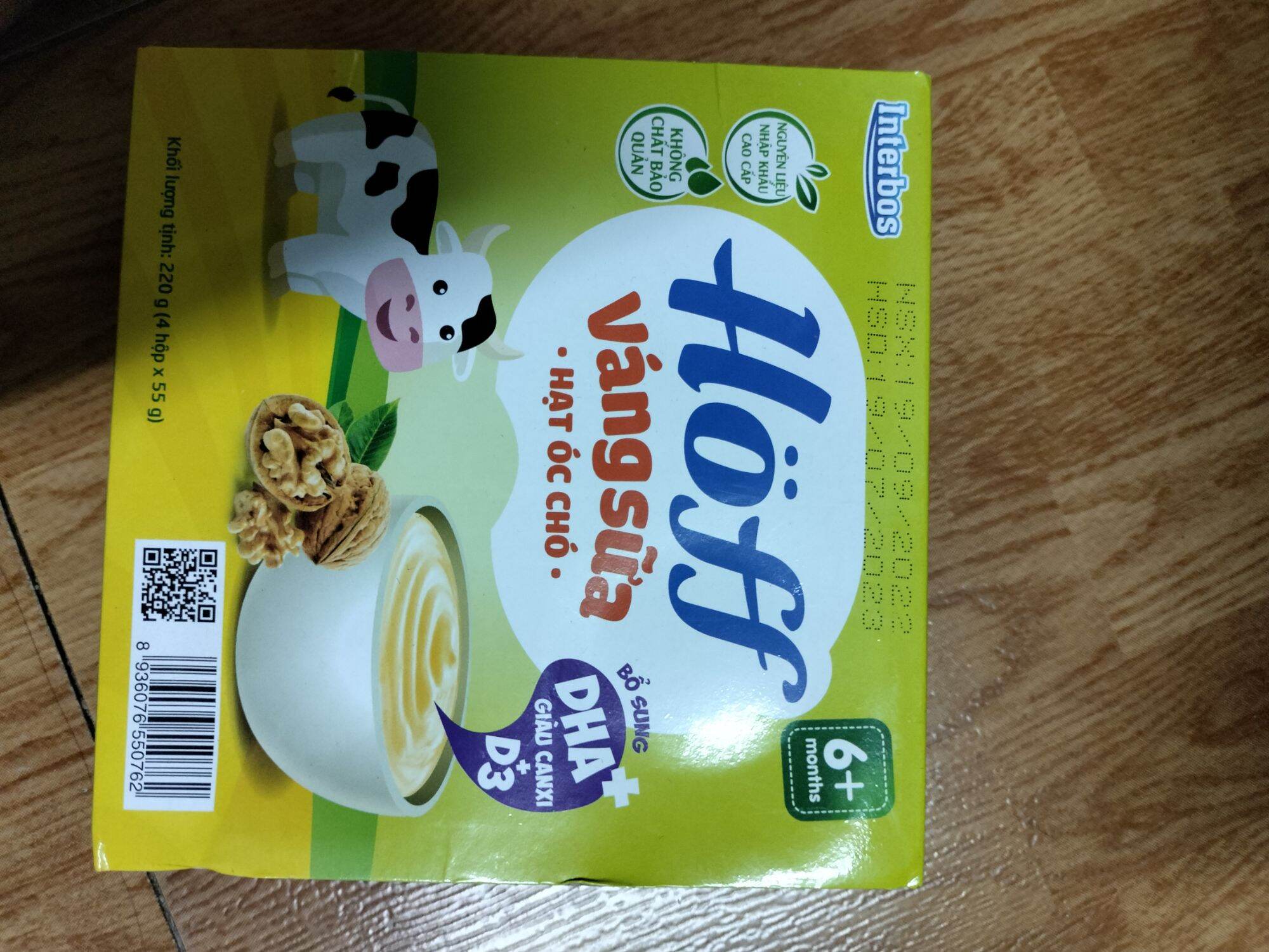 Váng sữa hoff vị óc chó date 19/7/2023
