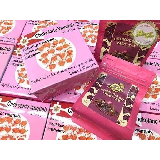 Kẹo Socola Giảm Cân Đan Mạch Chokolade Vaegttab
