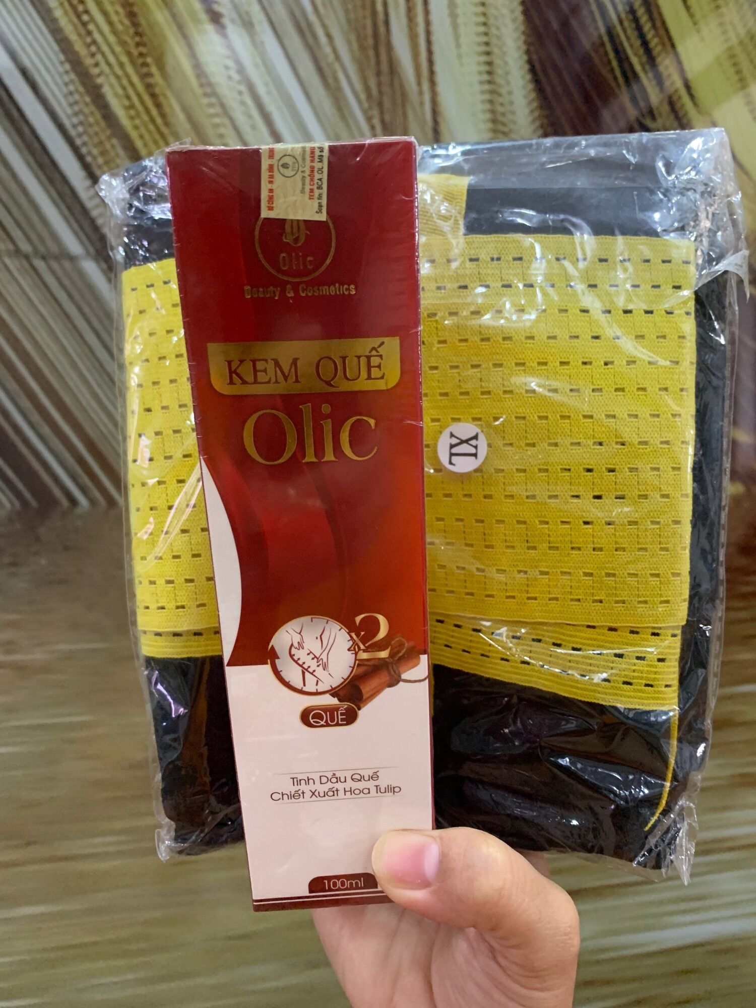 Kem tan mỡ olic tặng kèm đai định hình sinh nhiệt hàng chính hảng cty 100%