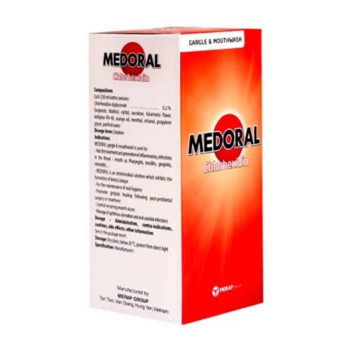Nước súc miệng MEDORAL chai lớn 250ML