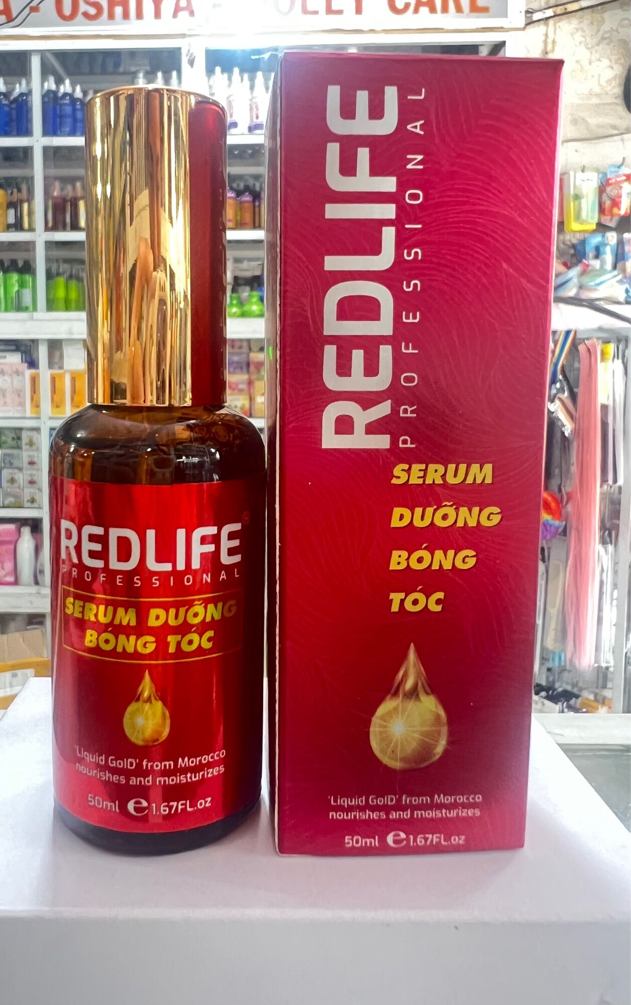 Tinh dầu dưỡng tóc phục hồi tóc redlife 50ml , serum dưỡng tóc giữ nếp tóc xoăn
