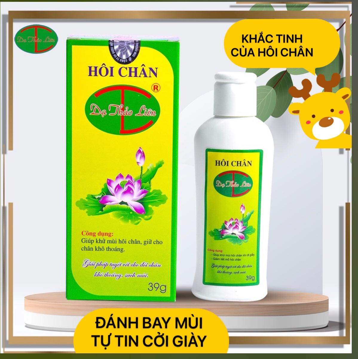 Bột Hôi Chân Dạ Thảo Liên khử mùi hôi, chân khô thoáng, khắc tinh của hôi chân