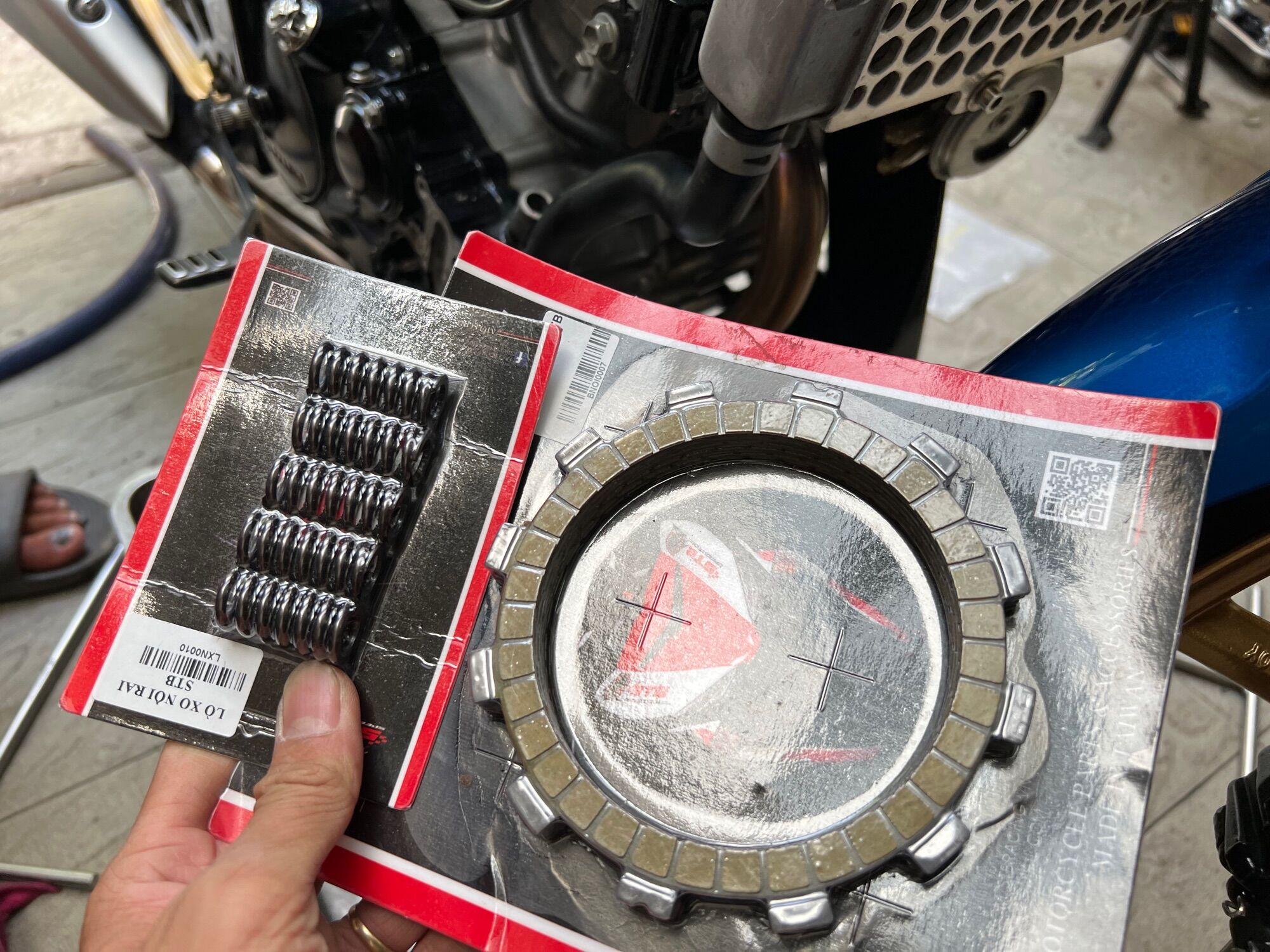 Combo bố nồi lò xo STB cho raider satria Fi