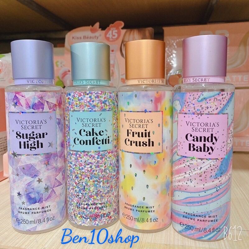 Xịt Thơm Toàn Thân Victorias Secret Body Mist Mẫu Mới Đủ Mùi