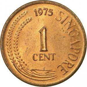Đồng xu 1 cent của Singapore 1967-1984