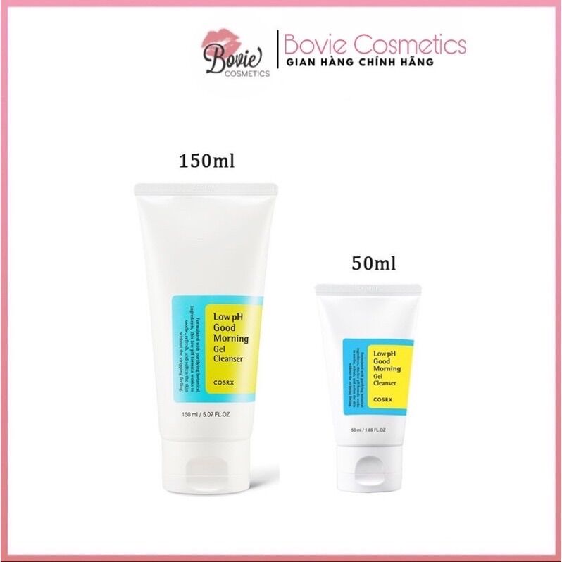 Sữa rửa mặt cosrx low ph good morning gel cleanser 150ml - 50ml