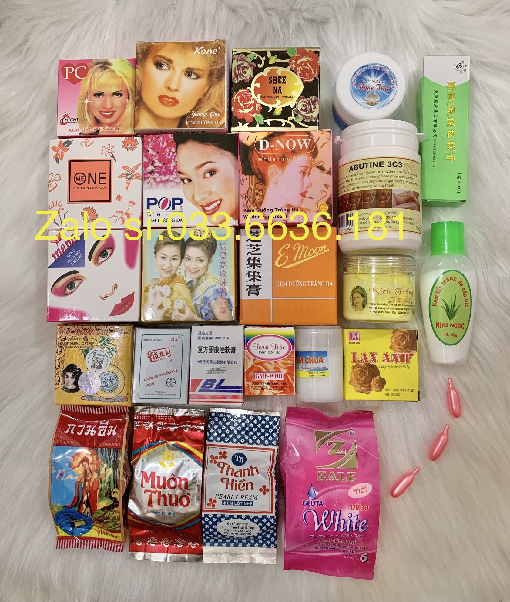 Combo kem trộn body trắng nhanh 2