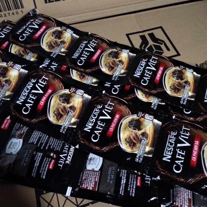 Cà phê Việt Nescafe đen đá dây 10 gói