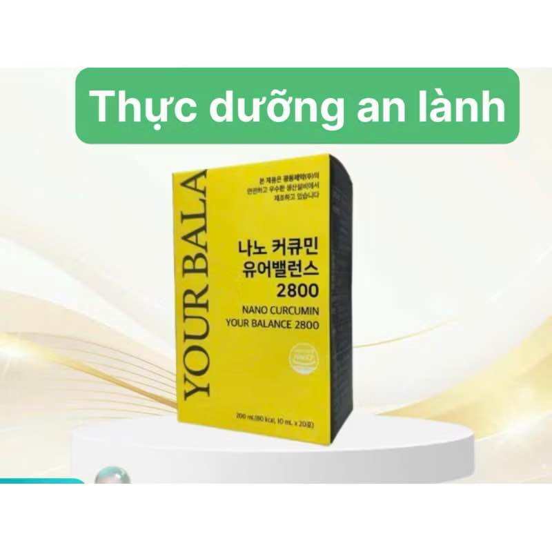 Nghệ Nano Curcumin Your Balance 2800 20 gói  DATE 22/10/2026
