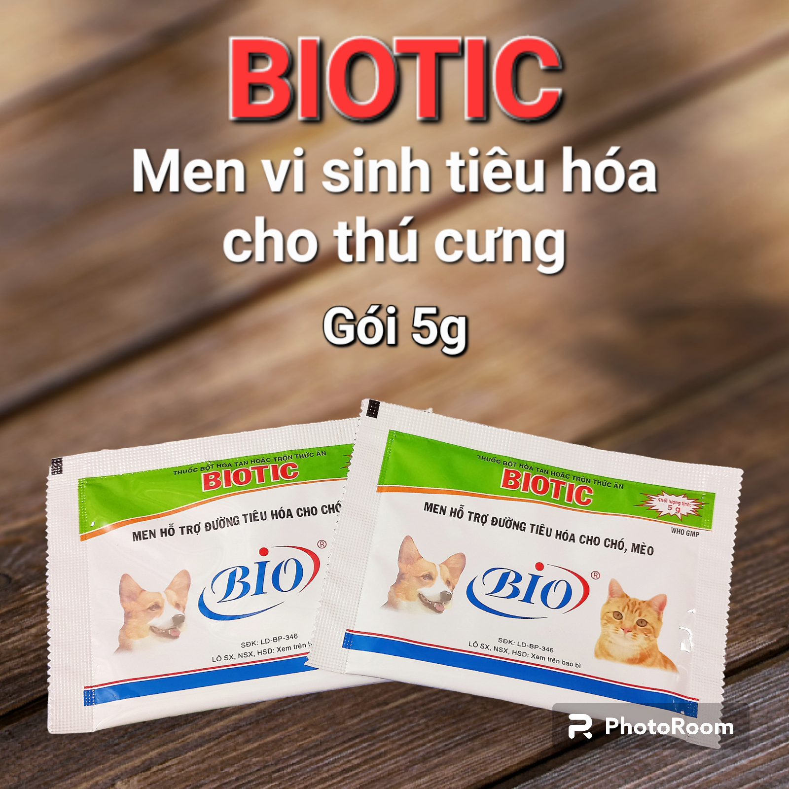 BIOTIC Gói 5g Men tiêu hóa dành cho chó mèo