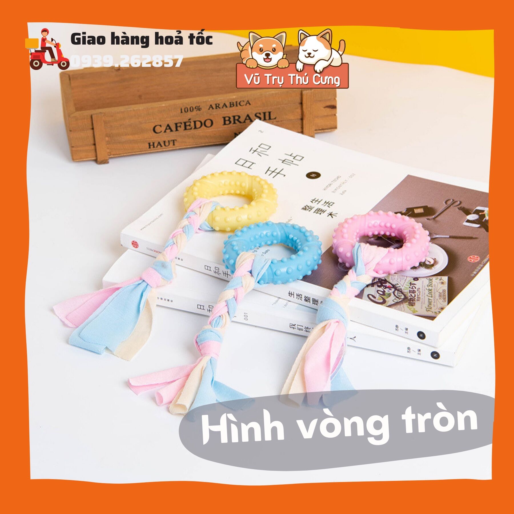 Đồ chơi xương gặm cho chó mèo sạch răng