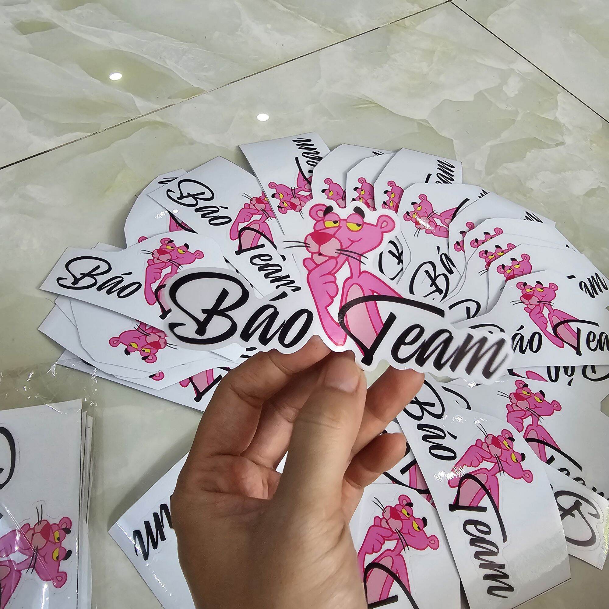 Tem logo Báo tem trending dán trang trí xe máy