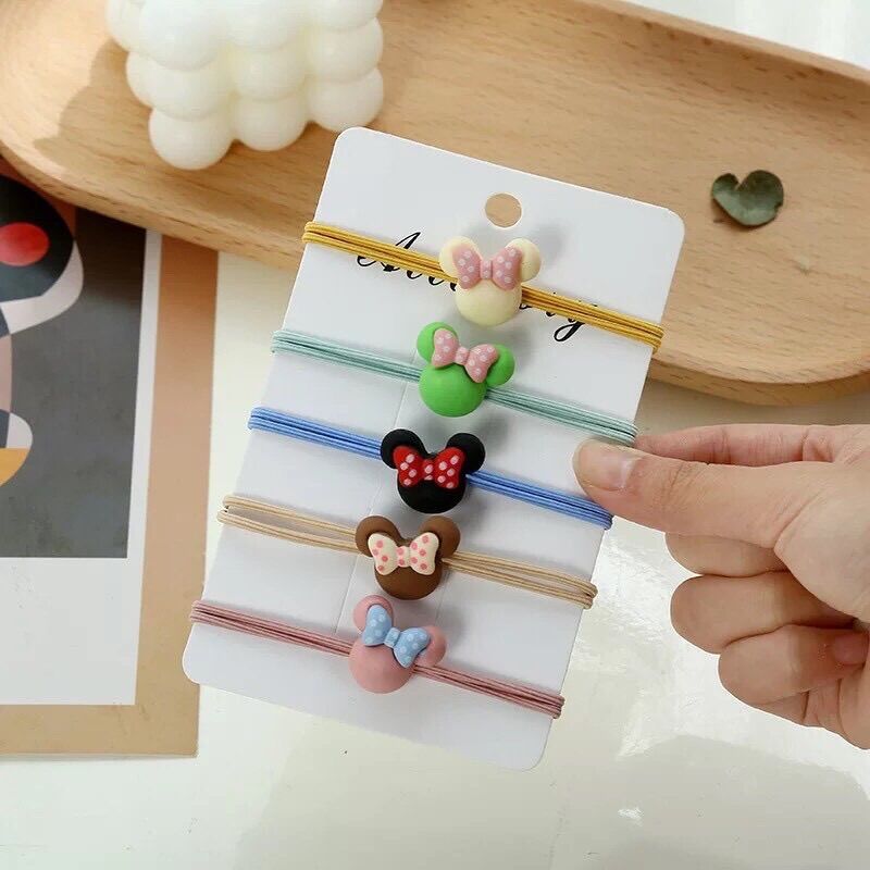 ❤️Xả Hàng_ Set 50 Dây Cột Tóc Nhiều Hình Dễ thương (trộn đủ mẫu)