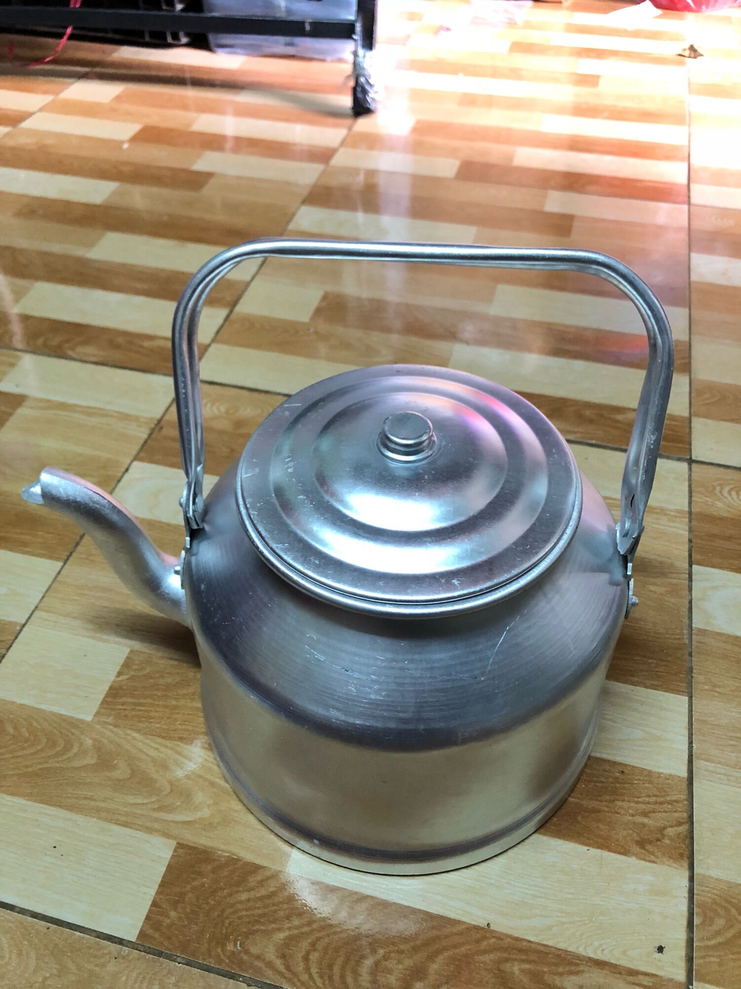 Ấm nhôm 6 lít nhôm Hải Phỏng dày cứng cáp phích nhôm ấm nước nhôm bình đun 7 lít ấm đun ấm nhôm lớn phích đun nước