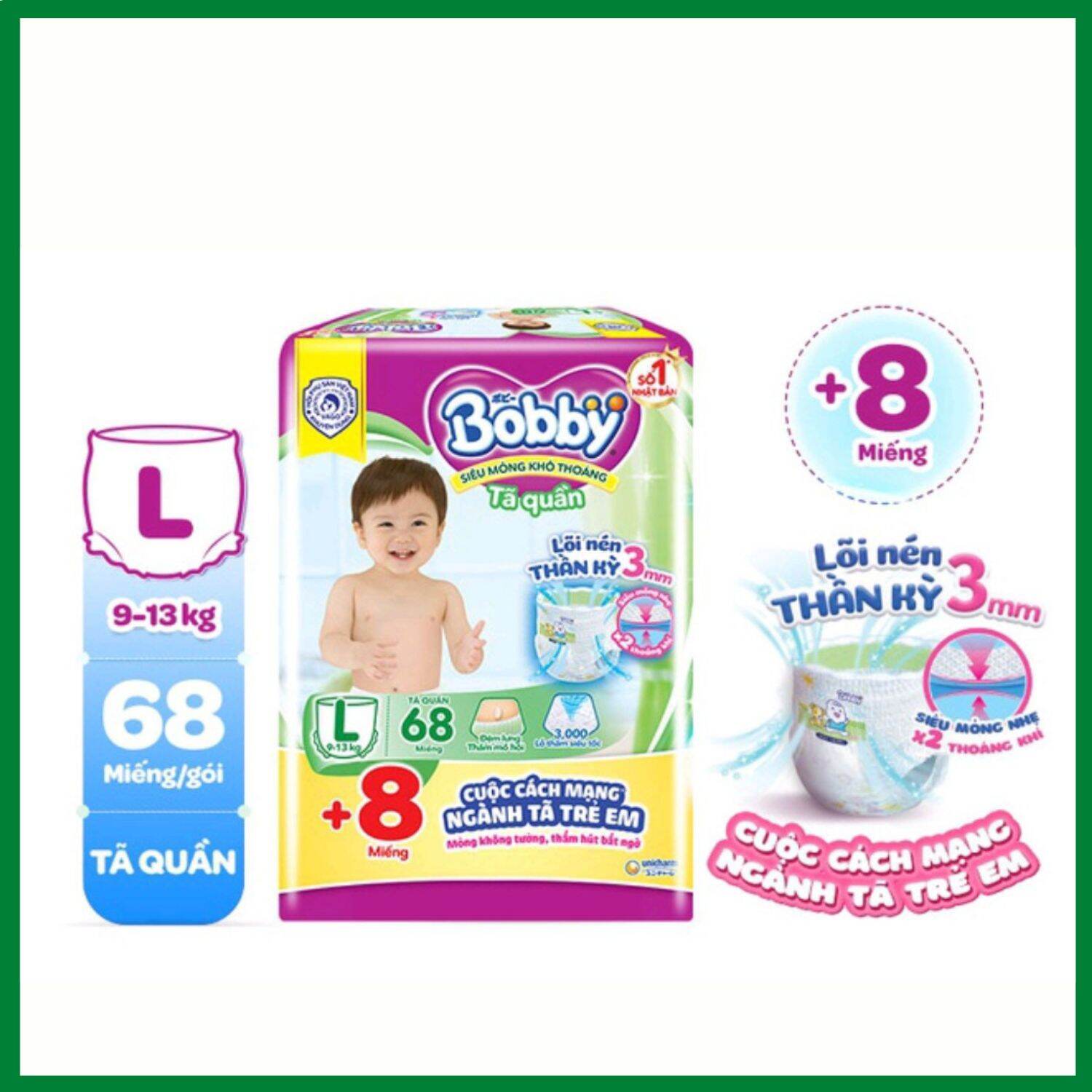 Tã quần bobby l68