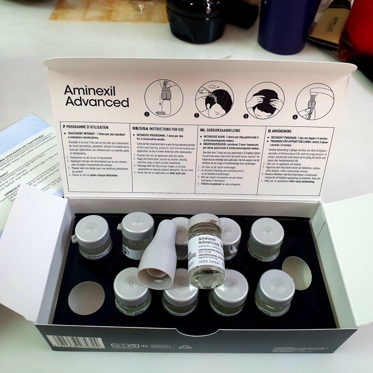 Tinh chất ngăn rụng tóc Loreal Serie Expert Aminexil - Omega 6