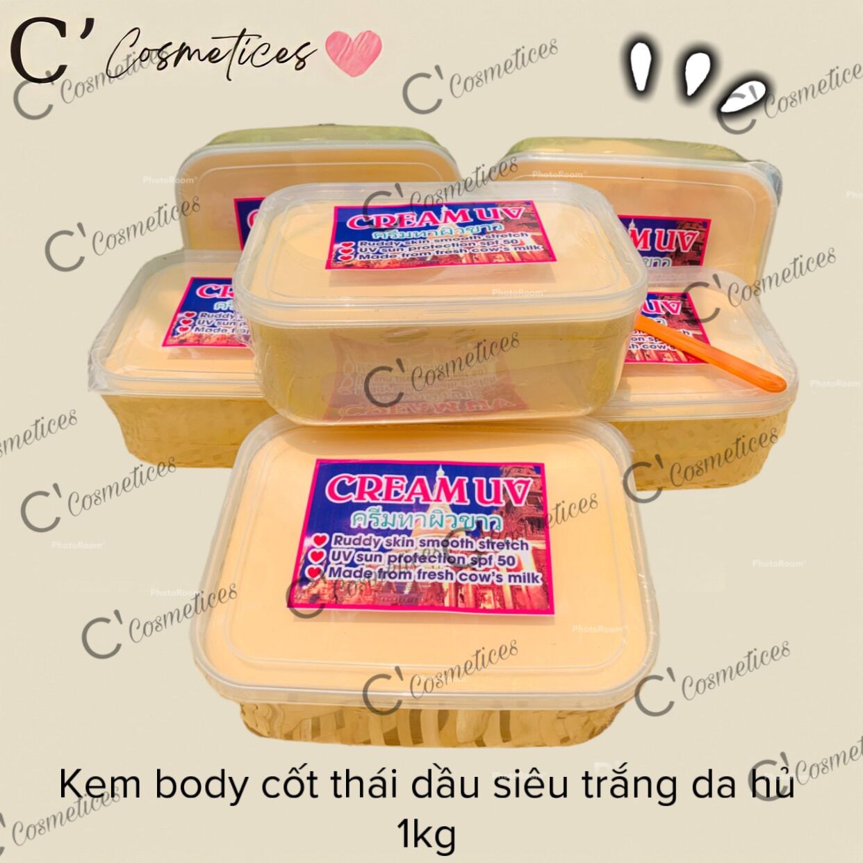 Kem cốt thái body dưỡng trắng da siêu trắng chất kem đặc thơm hủ 1kg