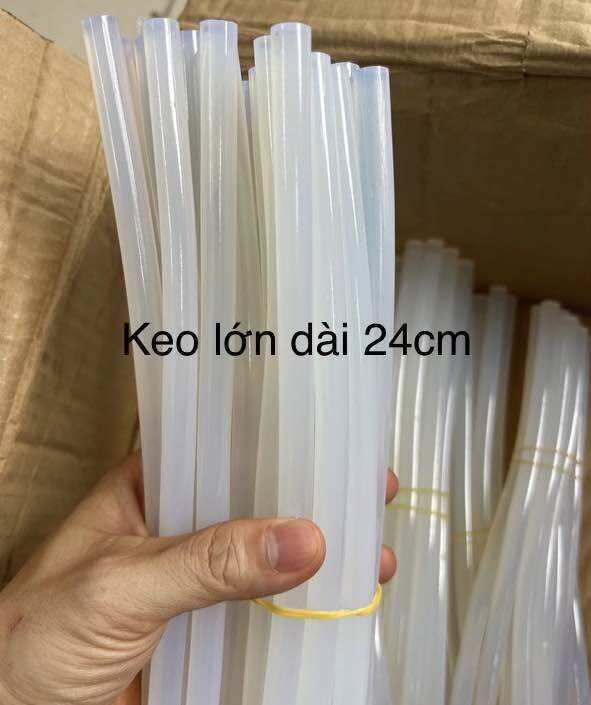 50 Cây Keo Nến Silicon lớn dài 24cm