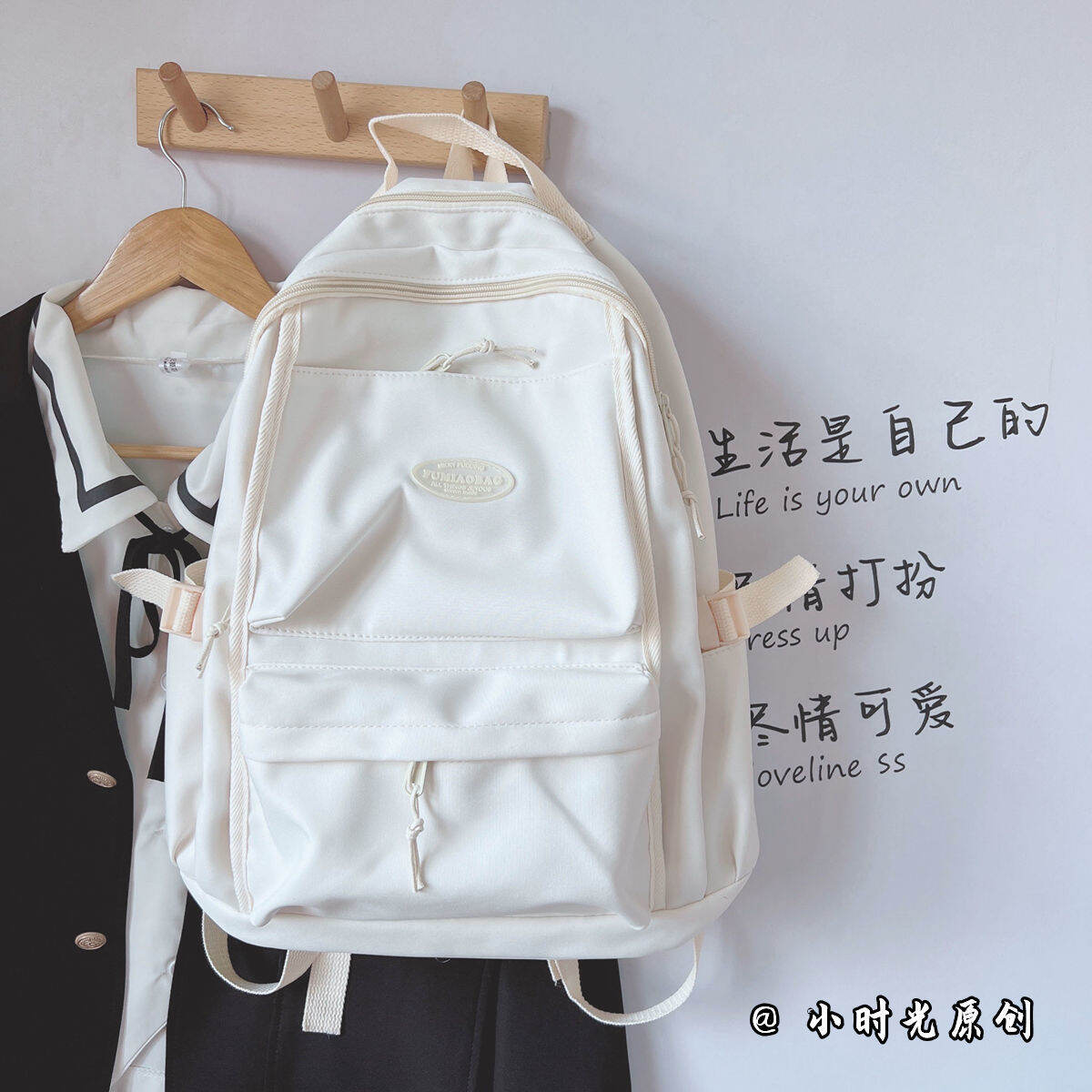 Cặp Sách Ba Lô Hai Vai Sức Chứa Lớn Dễ Phối Kiểu Nhật Instagram Phong Cách Hàn Quốc Sinh Viên Nữ Ba Lô Học Sinh Cấp 2 Cấp 3 Giá Trị Cao