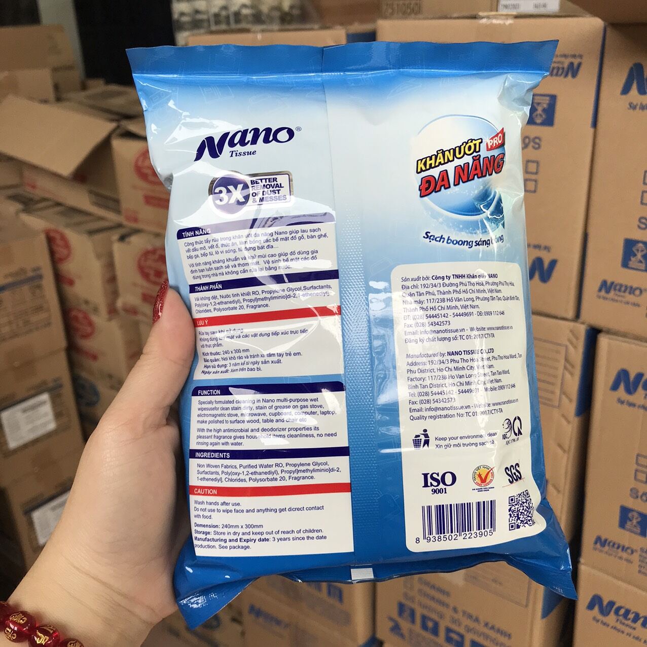 Khăn ướt đa năng Nano 30 tờ