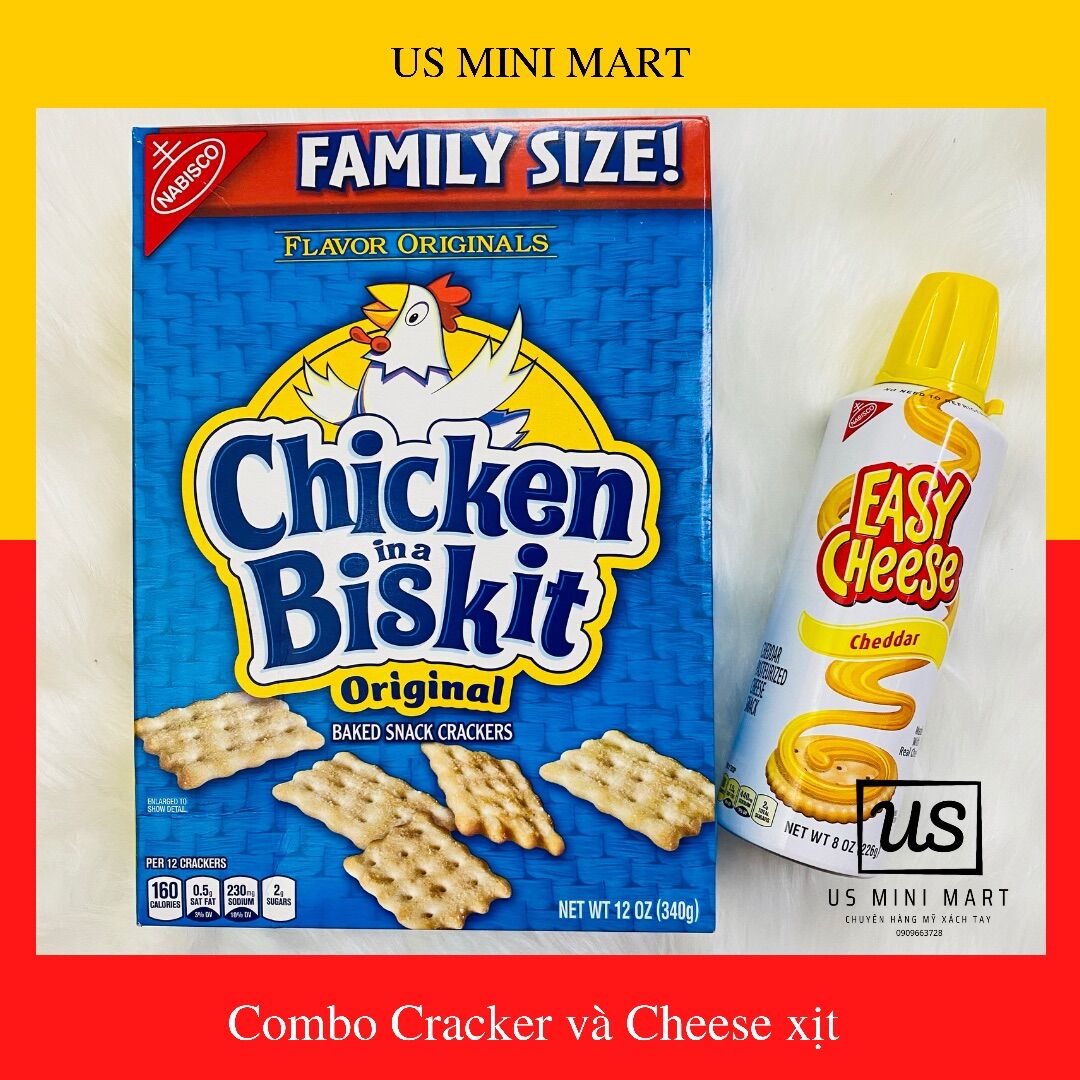 Crackers Chicken Biskit 2 size Lớn và nhỏ