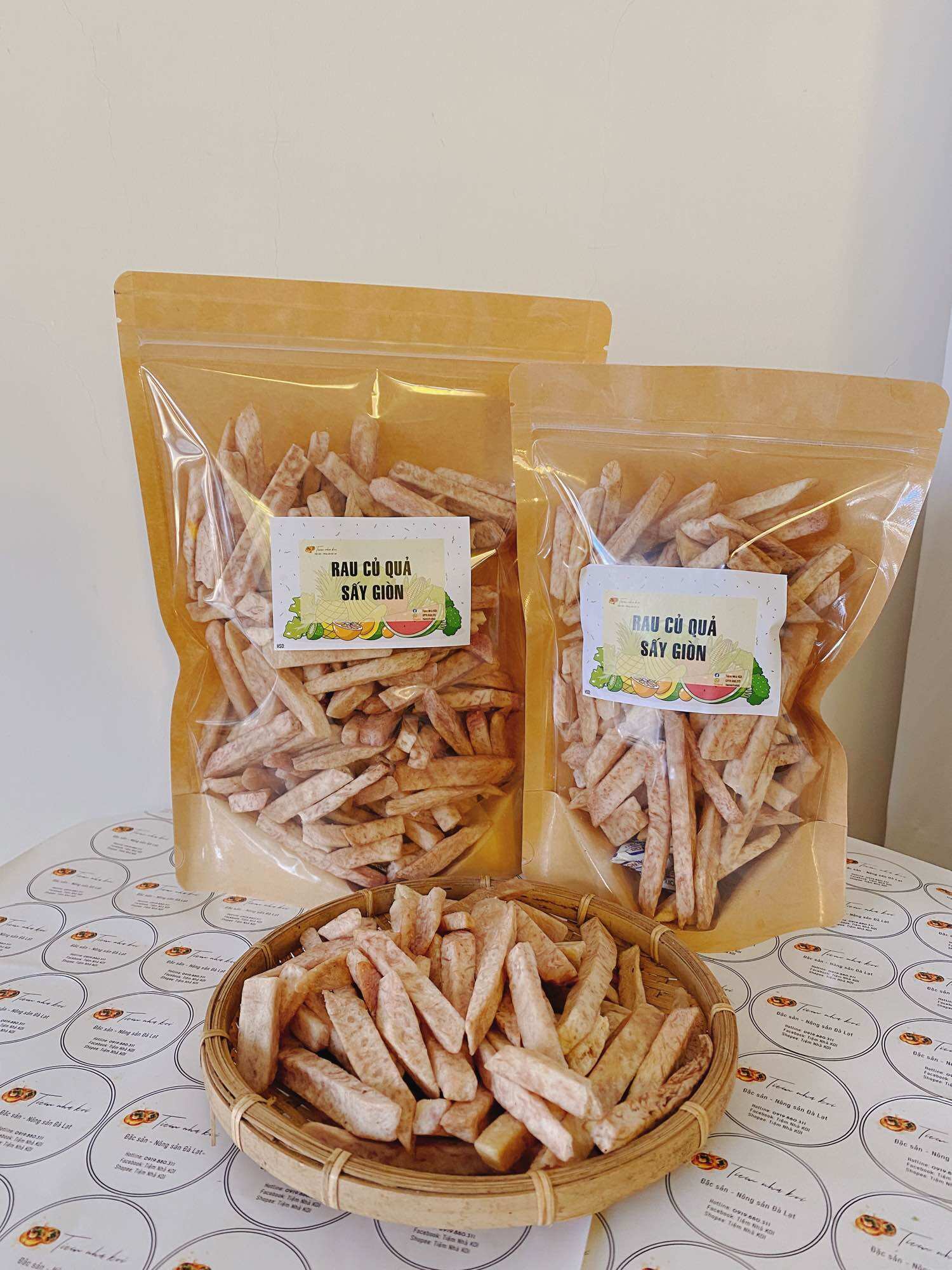 Khoai Môn Sấy Cọng | 300-500 | Đặc sản Đà Lạt