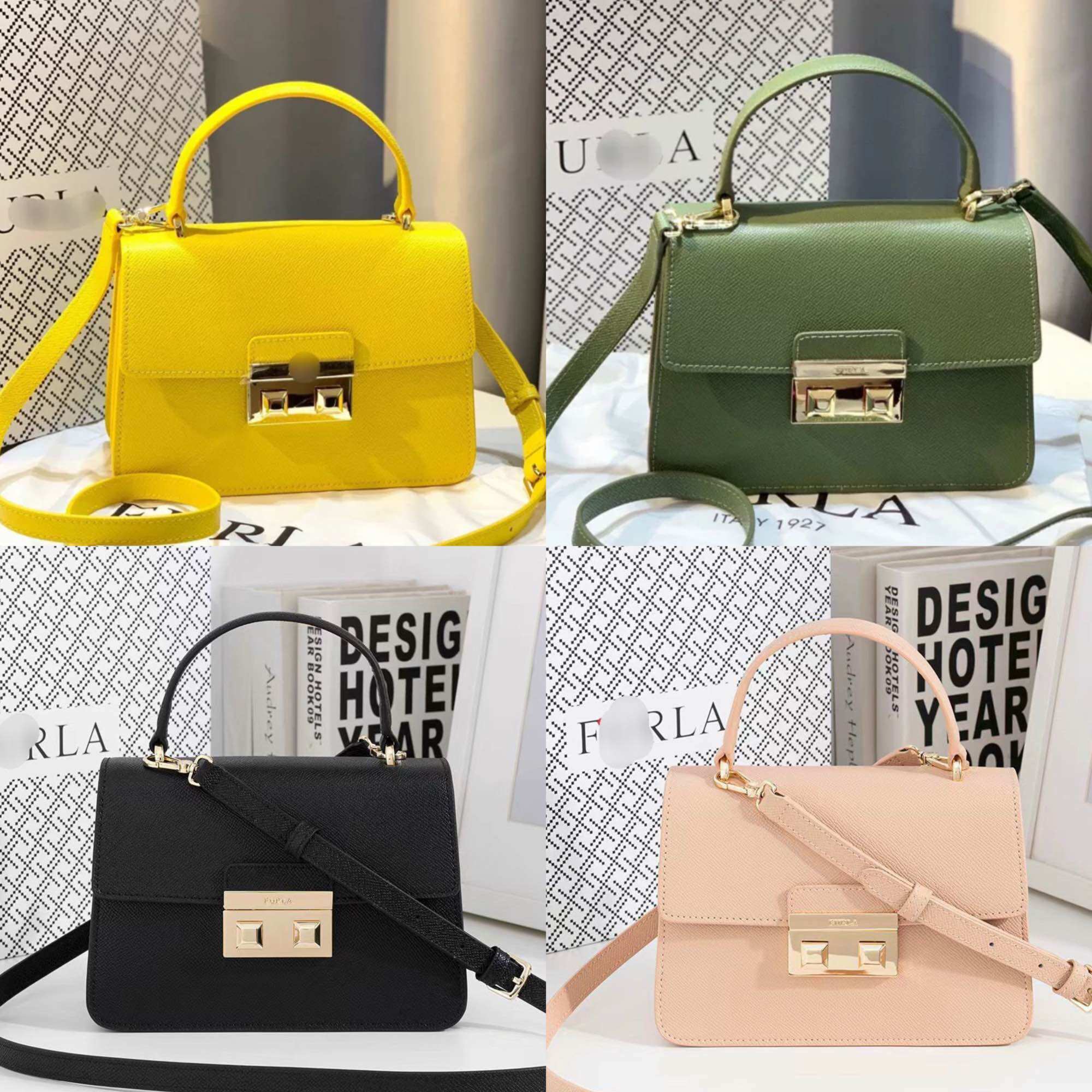 Túi Furl@ Bella Mini Top Handle da thật