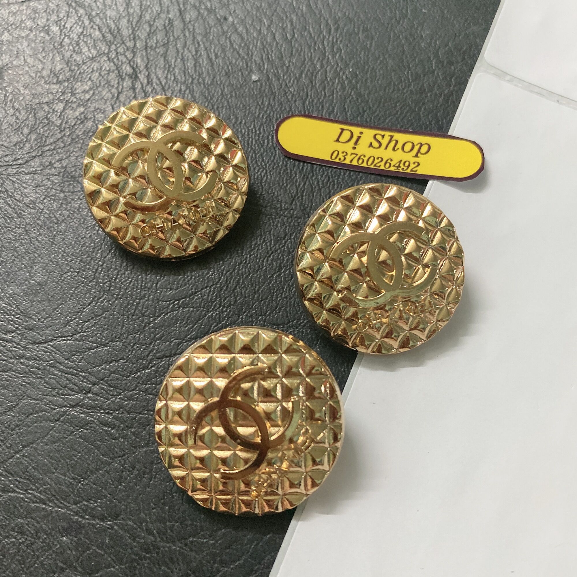 1 NÚT KIM LOẠI DÀY SIÊU SANG SIZE 2.5cm và 2.8cm