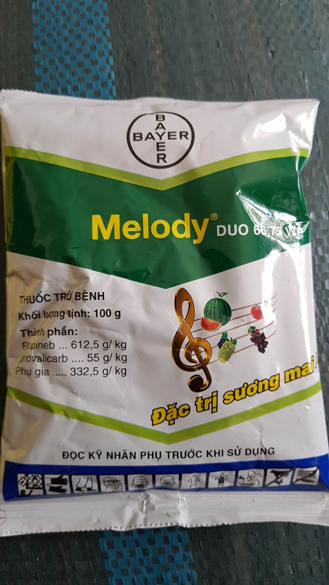 Thuốc trừ bệnh sương mai, thán thư melody 100g