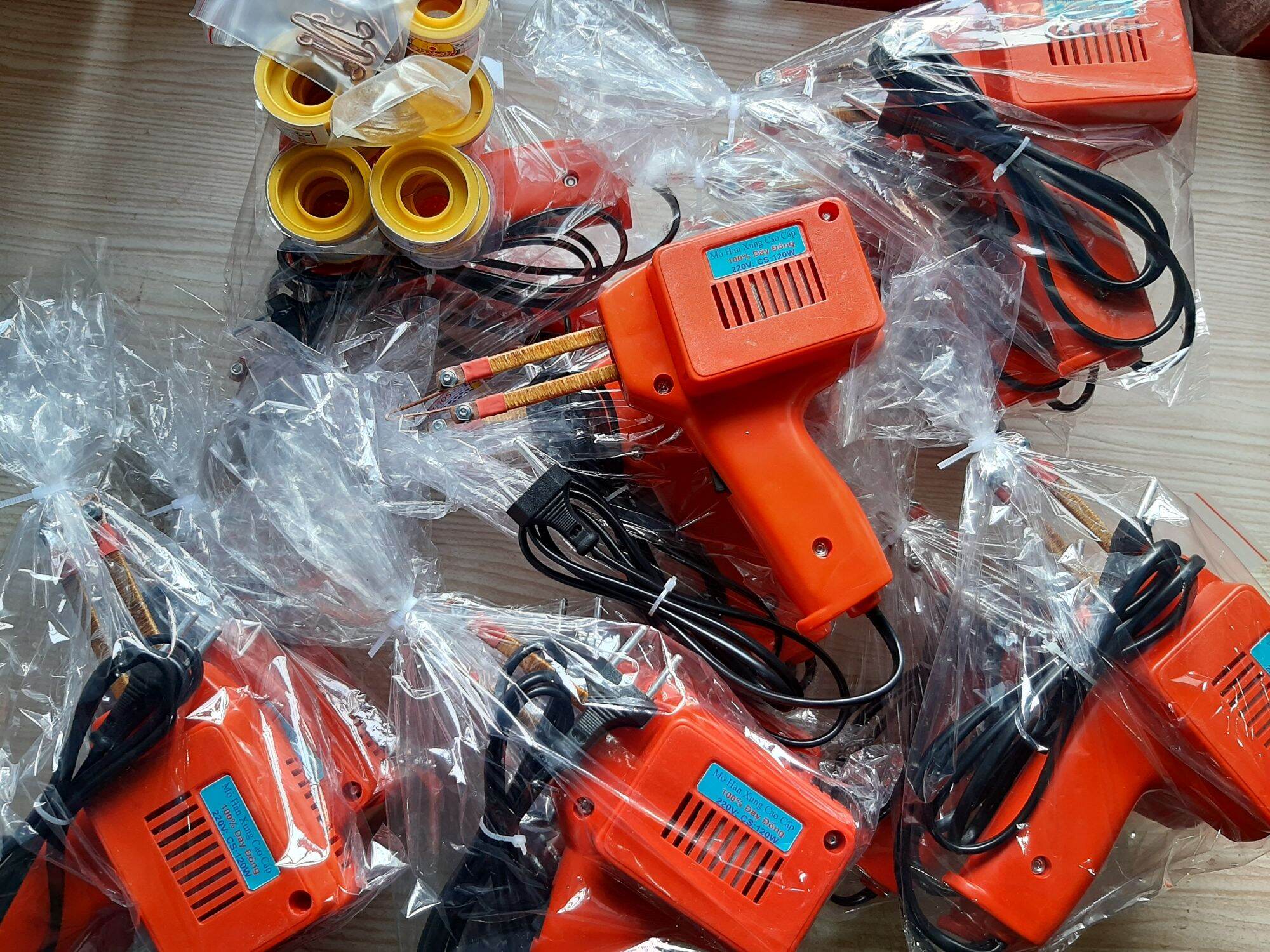 mỏ hàn xung 120w ( tặng thiếc hàn,nhựa thông,mỏ đồng)