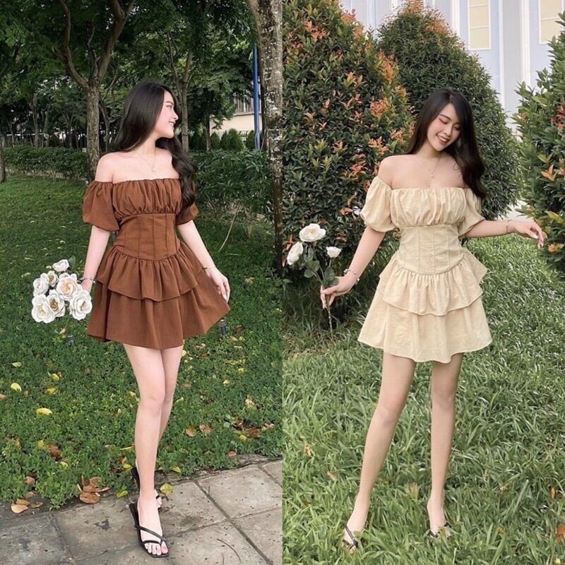 Váy đũi xước màu siêu xinh