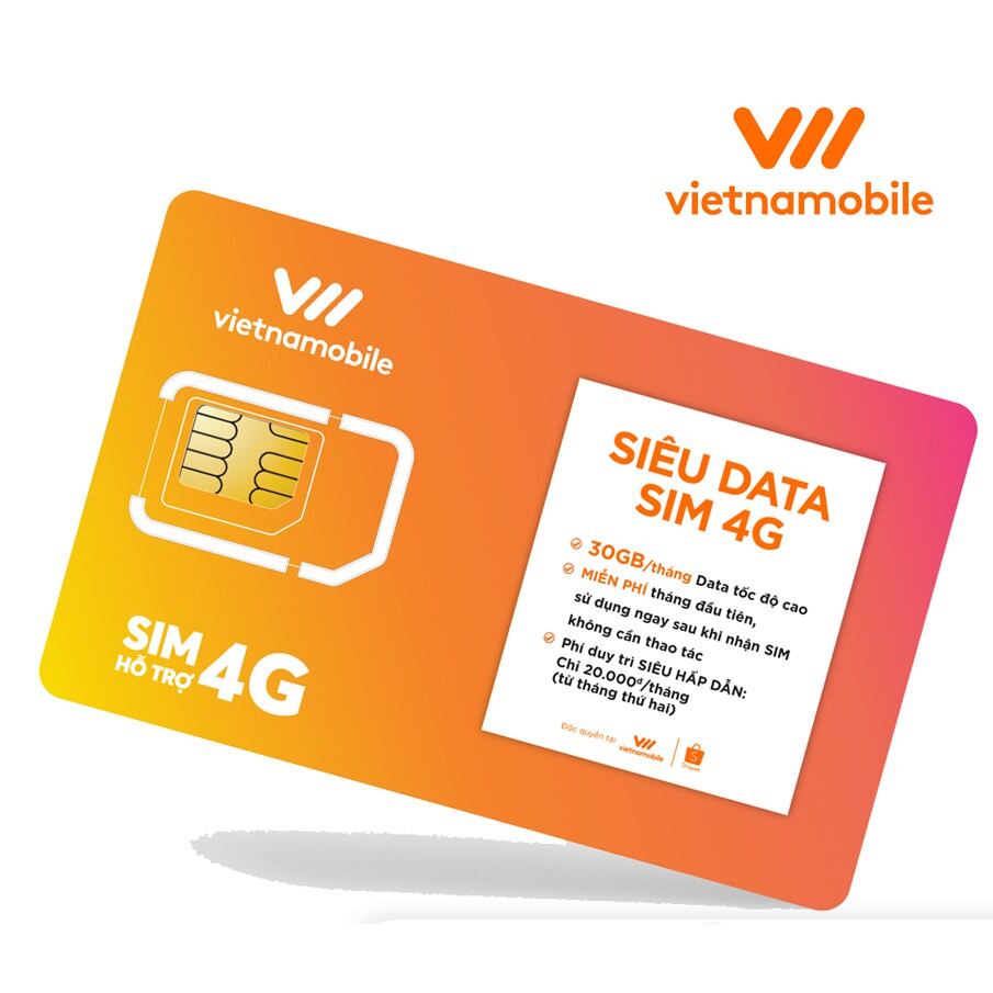 Sim vietnamobile không tài khoản data